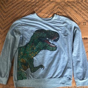 Grey Dinosaur Sweatshirt Sz Women’s XS